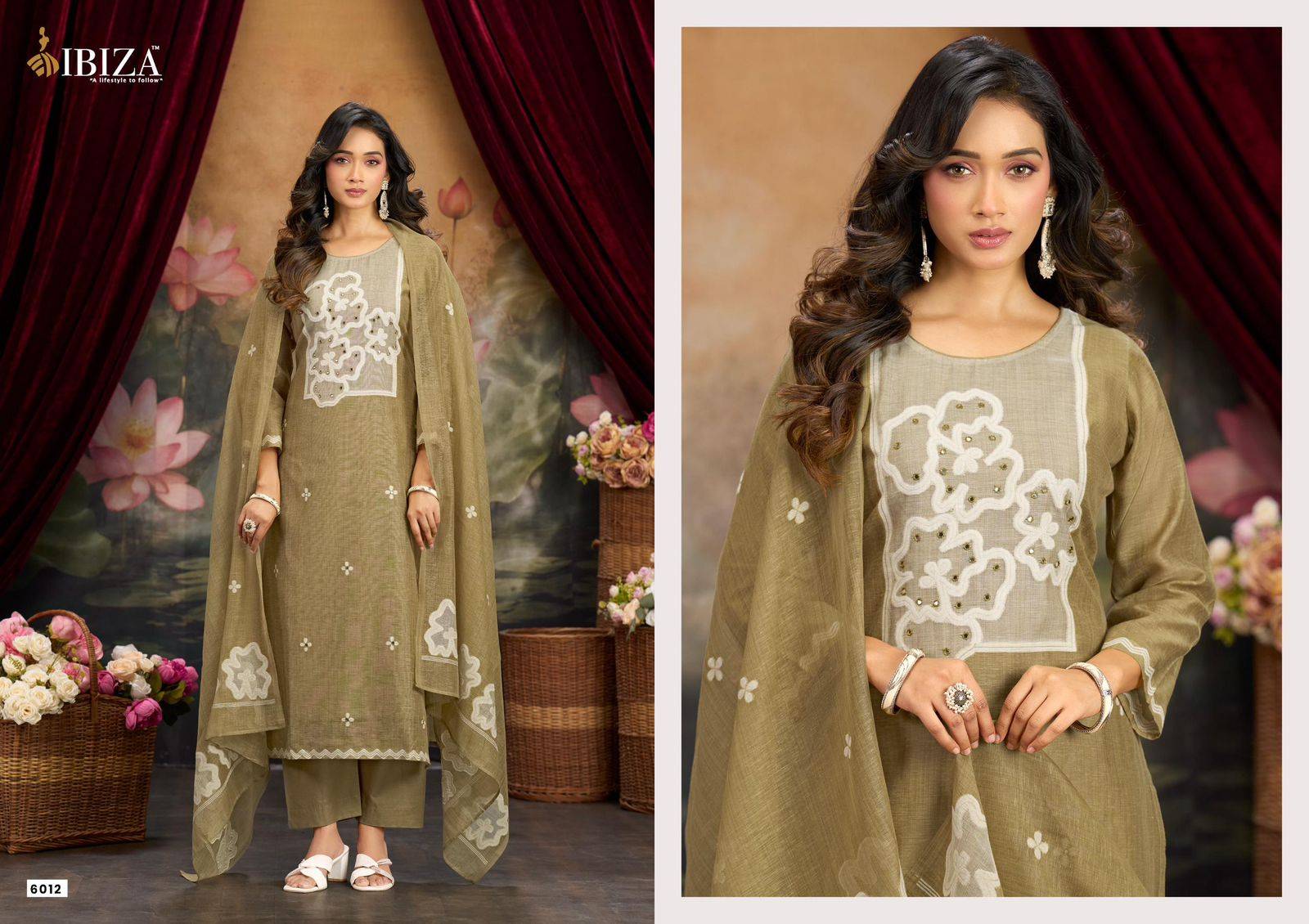 TOPAZ By IBIZA 6011 To 6014 Series Beautiful Festive Suits Stylish Colorful Fancy Casual Wear Cotton Digital Print Dresses At Wholesale Price